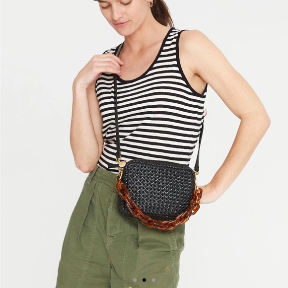 Clare V Shortie Strap Tortoise Resin - Picture 2 of 4